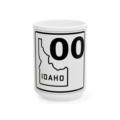 Idaho 00 1930 (Idaho) (Road Sign) White Coffee Mug 15oz - Go Mug Yourself