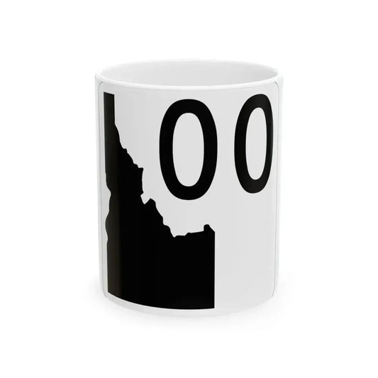 Idaho 00 template (Idaho) (Road Sign) White Coffee Mug 11oz - Go Mug Yourself