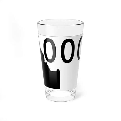 Idaho 000 template (Idaho) (Road Sign) Pint Glass 16oz 16oz - Go Mug Yourself