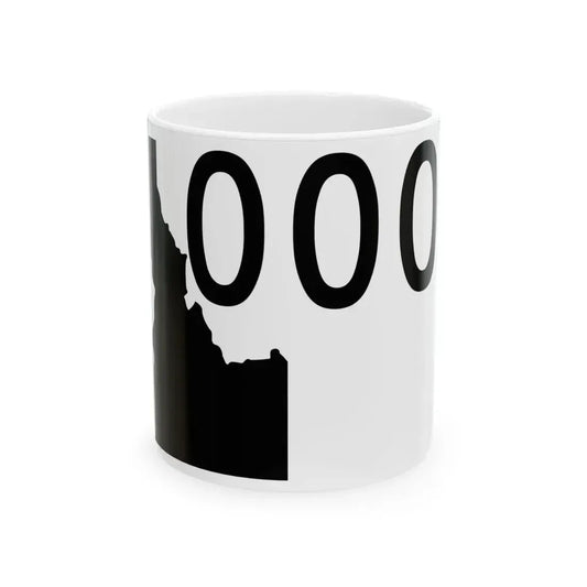 Idaho 000 template (Idaho) (Road Sign) White Coffee Mug 11oz - Go Mug Yourself