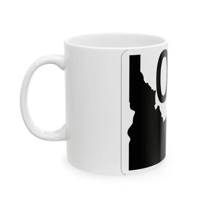 Idaho 000 template (Idaho) (Road Sign) White Coffee Mug - Go Mug Yourself