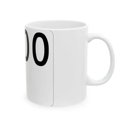 Idaho 000 template (Idaho) (Road Sign) White Coffee Mug - Go Mug Yourself