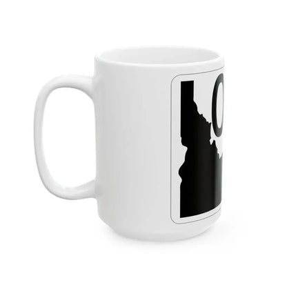 Idaho 000 template (Idaho) (Road Sign) White Coffee Mug - Go Mug Yourself