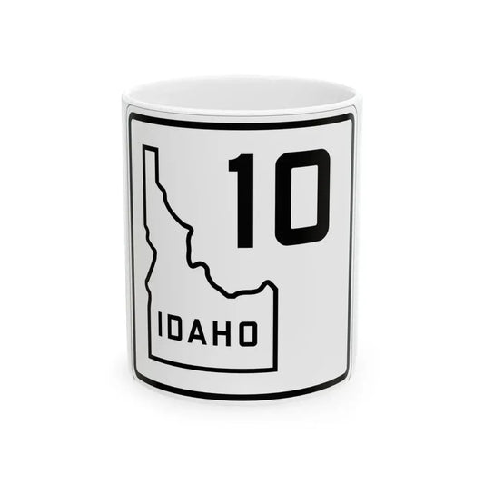 Idaho 10 1930 (Idaho) (Road Sign) White Coffee Mug 11oz - Go Mug Yourself