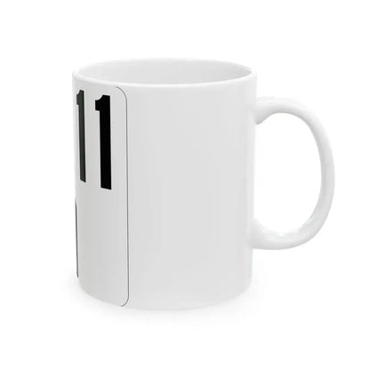 Idaho 11 (Idaho) (Road Sign) White Coffee Mug - Go Mug Yourself