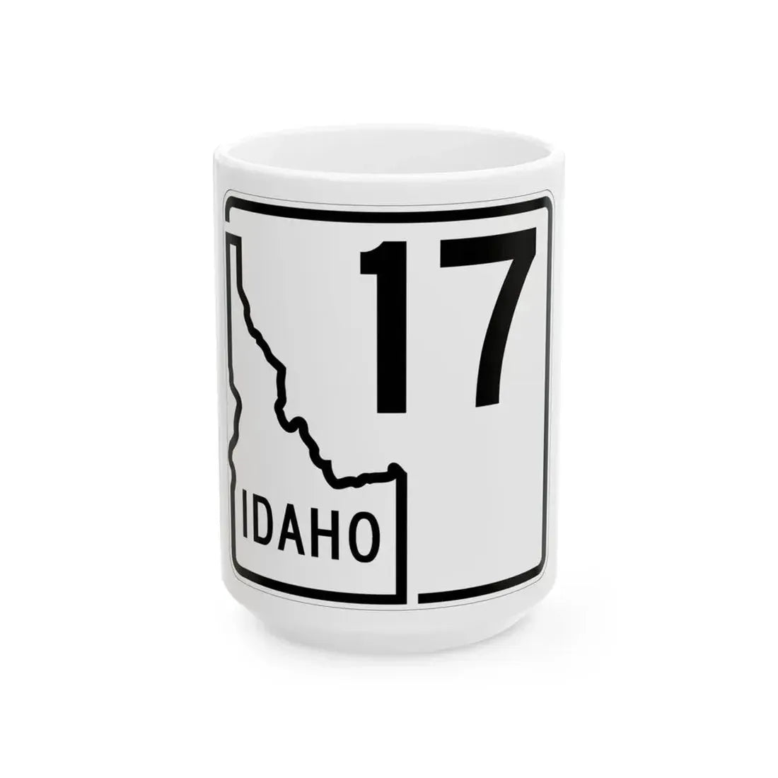 Idaho 17 1955 (Idaho) (Road Sign) White Coffee Mug 15oz - Go Mug Yourself