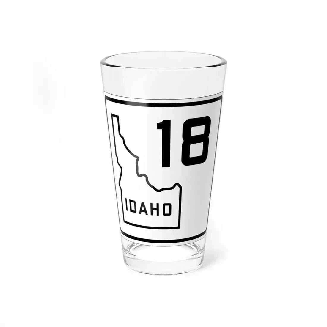 Idaho 18 1930 (Idaho) (Road Sign) Pint Glass 16oz 16oz - Go Mug Yourself