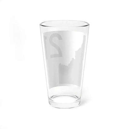 Idaho 21 (Idaho) (Road Sign) Pint Glass 16oz - Go Mug Yourself