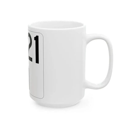 Idaho 21 (Idaho) (Road Sign) White Coffee Mug - Go Mug Yourself
