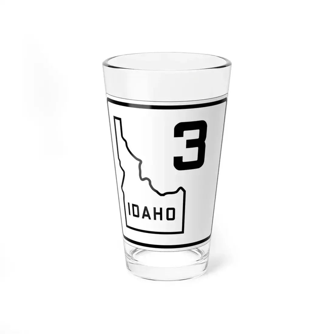 Idaho 3 1930 (Idaho) (Road Sign) Pint Glass 16oz 16oz - Go Mug Yourself