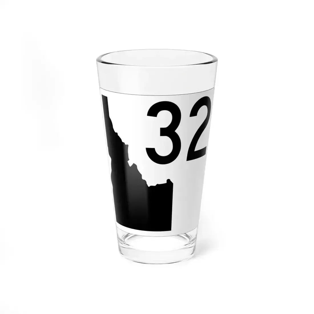 Idaho 32 (Idaho) (Road Sign) Pint Glass 16oz 16oz - Go Mug Yourself