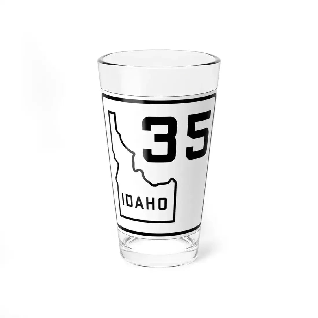 Idaho 35 1930 (Idaho) (Road Sign) Pint Glass 16oz 16oz - Go Mug Yourself