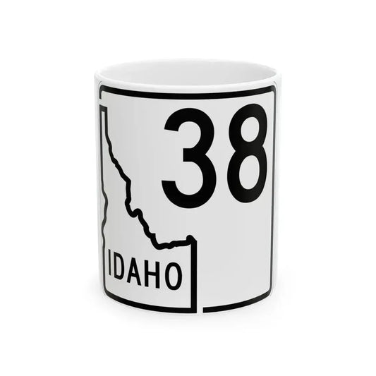 Idaho 38 1955 (Idaho) (Road Sign) White Coffee Mug 11oz - Go Mug Yourself