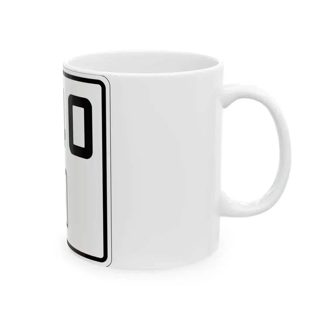 Idaho 40 1930 (Idaho) (Road Sign) White Coffee Mug - Go Mug Yourself