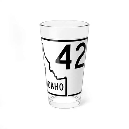 Idaho 42 1955 (Idaho) (Road Sign) Pint Glass 16oz 16oz - Go Mug Yourself
