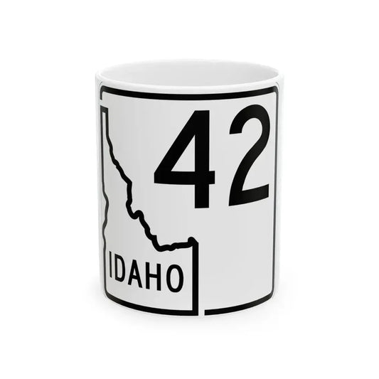Idaho 42 1955 (Idaho) (Road Sign) White Coffee Mug 11oz - Go Mug Yourself