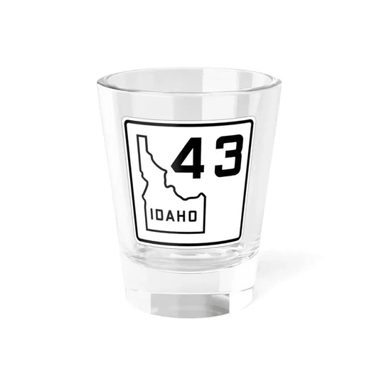 Idaho 43 1930 (Idaho) (Road Sign) Shot Glass 1.5oz 1.5oz - Go Mug Yourself