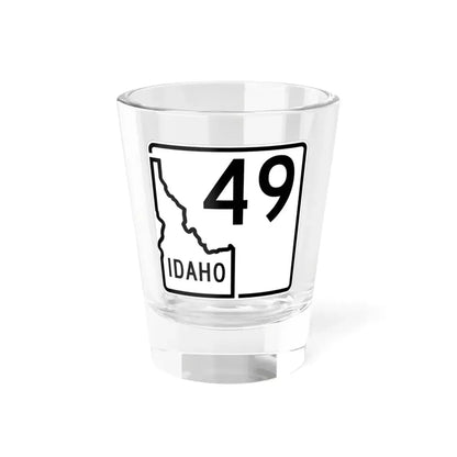 Idaho 49 1955 (Idaho) (Road Sign) Shot Glass 1.5oz 1.5oz - Go Mug Yourself