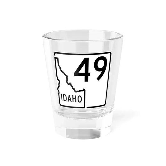 Idaho 49 1955 (Idaho) (Road Sign) Shot Glass 1.5oz 1.5oz - Go Mug Yourself