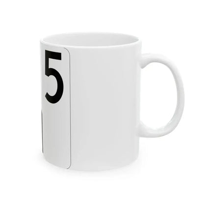 Idaho 5 (Idaho) (Road Sign) White Coffee Mug - Go Mug Yourself