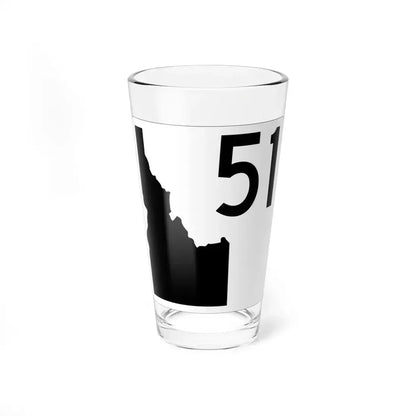 Idaho 51 (Idaho) (Road Sign) Pint Glass 16oz 16oz - Go Mug Yourself