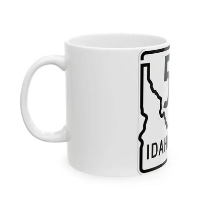 Idaho 52A 1955 (Idaho) (Road Sign) White Coffee Mug - Go Mug Yourself
