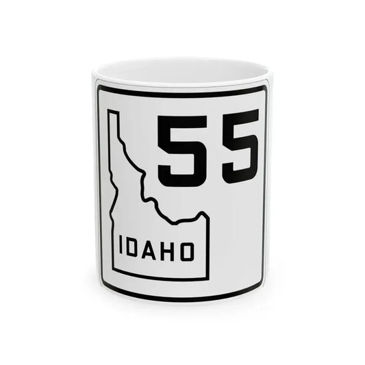 Idaho 55 1930 (Idaho) (Road Sign) White Coffee Mug 11oz - Go Mug Yourself