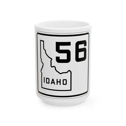 Idaho 56 1930 (Idaho) (Road Sign) White Coffee Mug 15oz - Go Mug Yourself