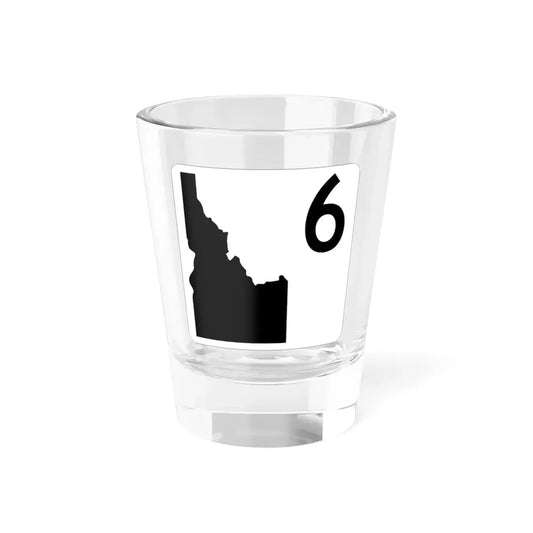 Idaho 6 (Idaho) (Road Sign) Shot Glass 1.5oz 1.5oz - Go Mug Yourself