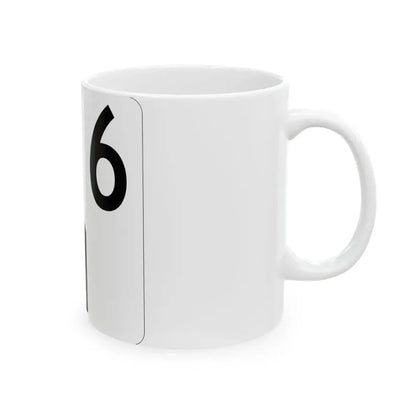 Idaho 6 (Idaho) (Road Sign) White Coffee Mug - Go Mug Yourself