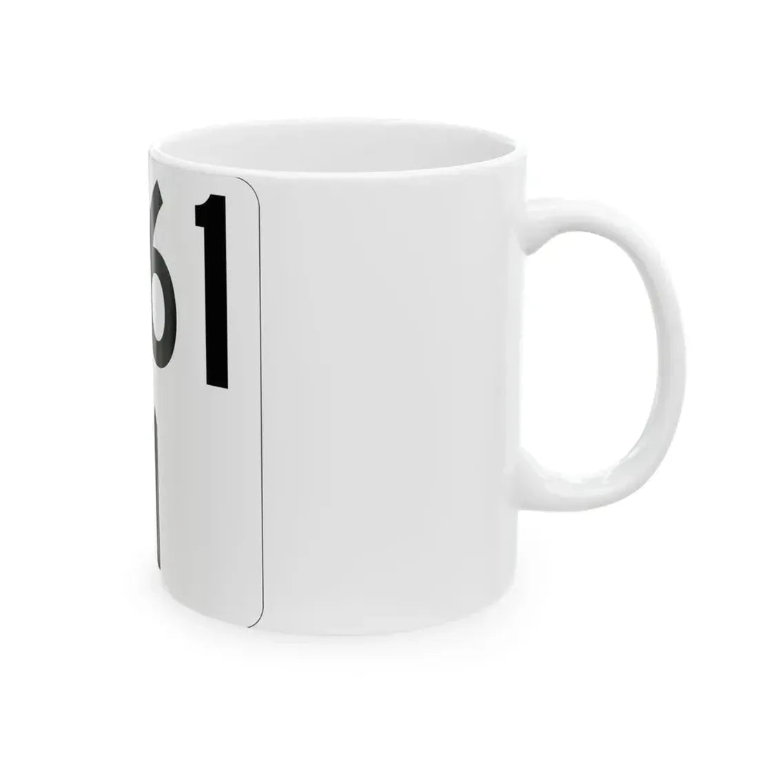 Idaho 61 (Idaho) (Road Sign) White Coffee Mug - Go Mug Yourself