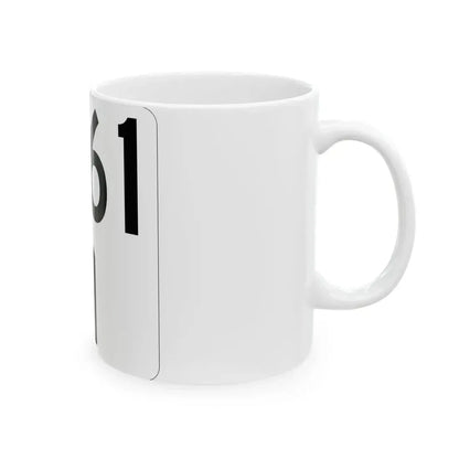 Idaho 61 (Idaho) (Road Sign) White Coffee Mug - Go Mug Yourself