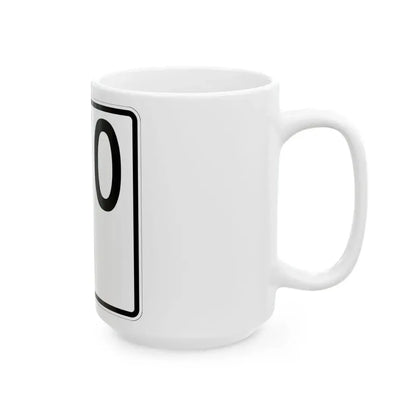 Idaho 70 1955 (Idaho) (Road Sign) White Coffee Mug - Go Mug Yourself
