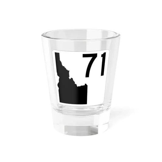 Idaho 71 (Idaho) (Road Sign) Shot Glass 1.5oz 1.5oz - Go Mug Yourself