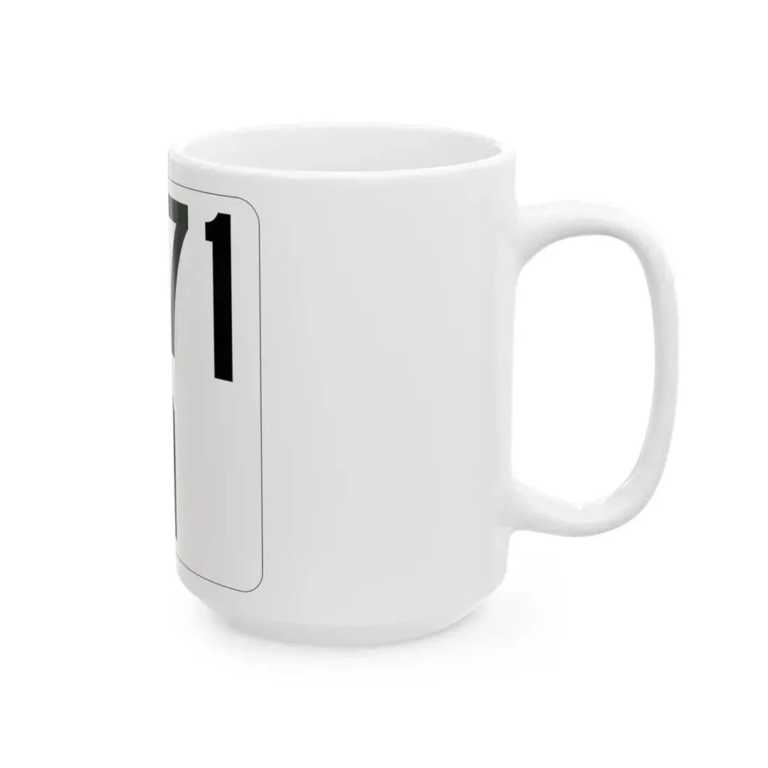 Idaho 71 (Idaho) (Road Sign) White Coffee Mug - Go Mug Yourself