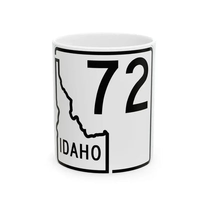 Idaho 72 1955 (Idaho) (Road Sign) White Coffee Mug 11oz - Go Mug Yourself