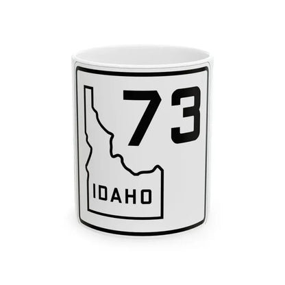 Idaho 73 1930 (Idaho) (Road Sign) White Coffee Mug 11oz - Go Mug Yourself