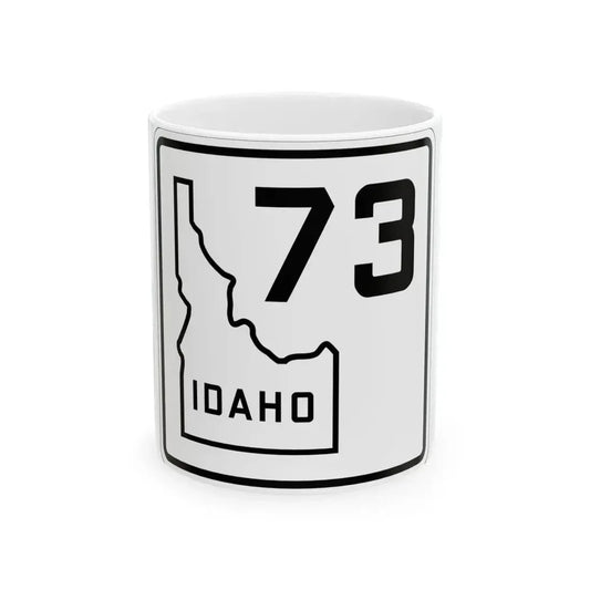 Idaho 73 1930 (Idaho) (Road Sign) White Coffee Mug 11oz - Go Mug Yourself