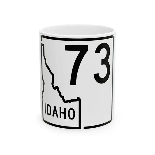 Idaho 73 1955 (Idaho) (Road Sign) White Coffee Mug 11oz - Go Mug Yourself