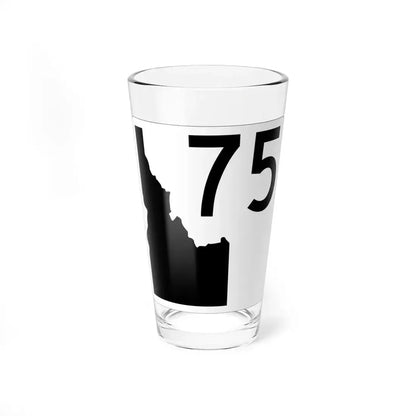 Idaho 75 (Idaho) (Road Sign) Pint Glass 16oz 16oz - Go Mug Yourself