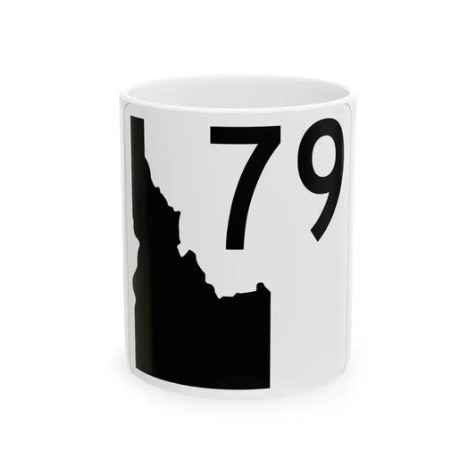 Idaho 79 (Idaho) (Road Sign) White Coffee Mug 11oz - Go Mug Yourself