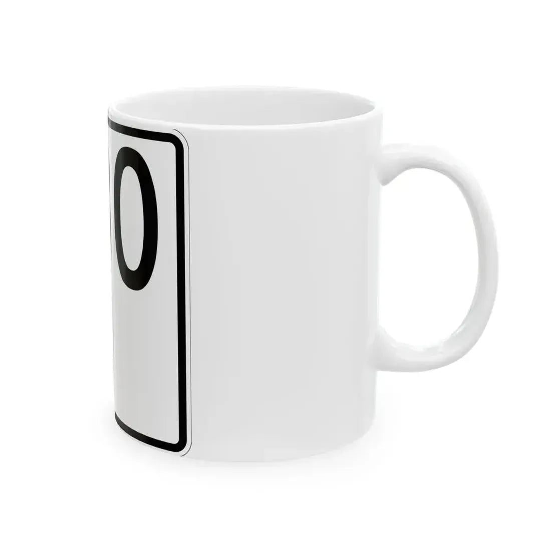Idaho 80 1955 (Idaho) (Road Sign) White Coffee Mug - Go Mug Yourself