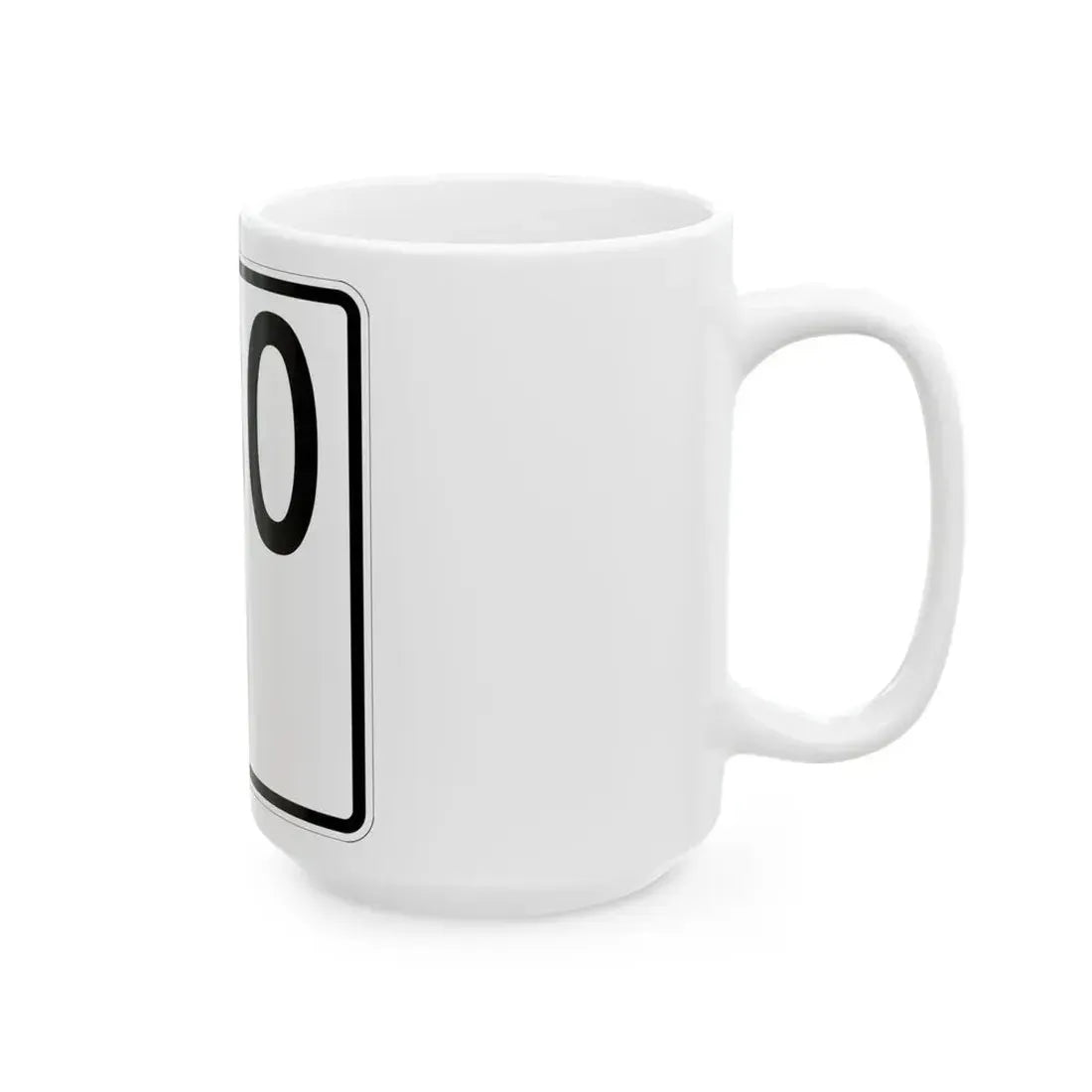 Idaho 80 1955 (Idaho) (Road Sign) White Coffee Mug - Go Mug Yourself