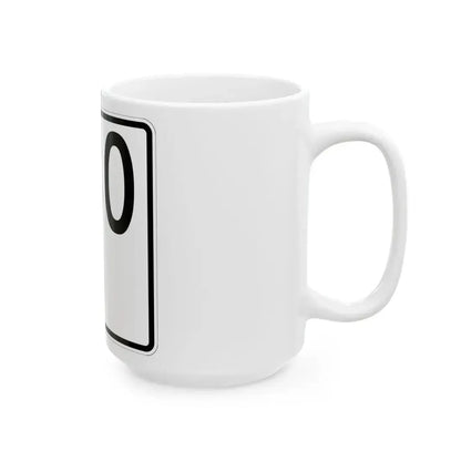 Idaho 80 1955 (Idaho) (Road Sign) White Coffee Mug - Go Mug Yourself