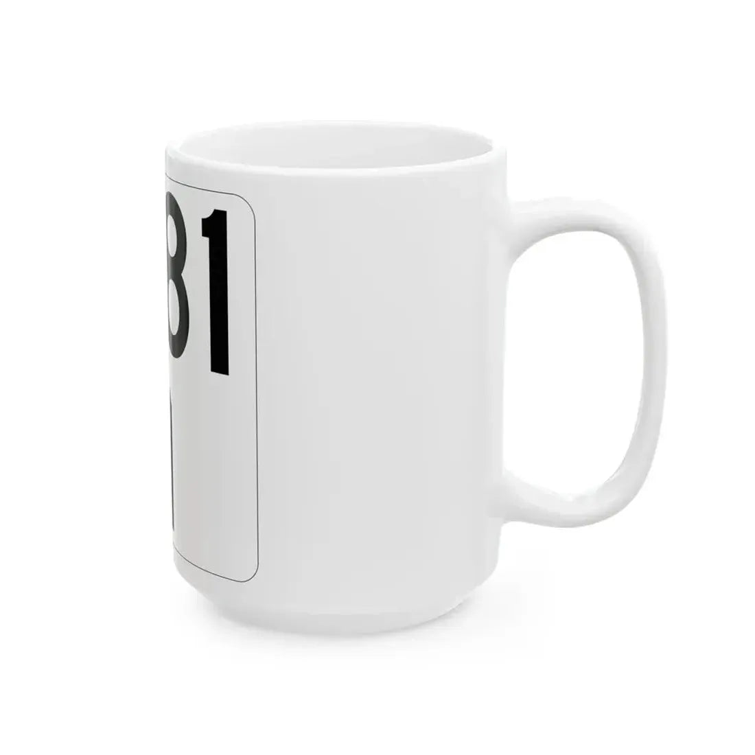 Idaho 81 (Idaho) (Road Sign) White Coffee Mug - Go Mug Yourself