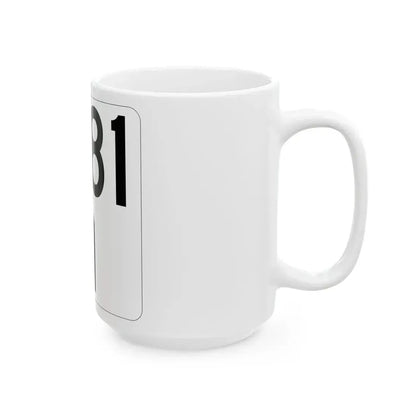 Idaho 81 (Idaho) (Road Sign) White Coffee Mug - Go Mug Yourself