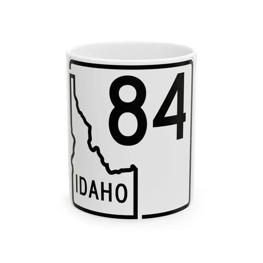 Idaho 84 1955 (Idaho) (Road Sign) White Coffee Mug 11oz - Go Mug Yourself