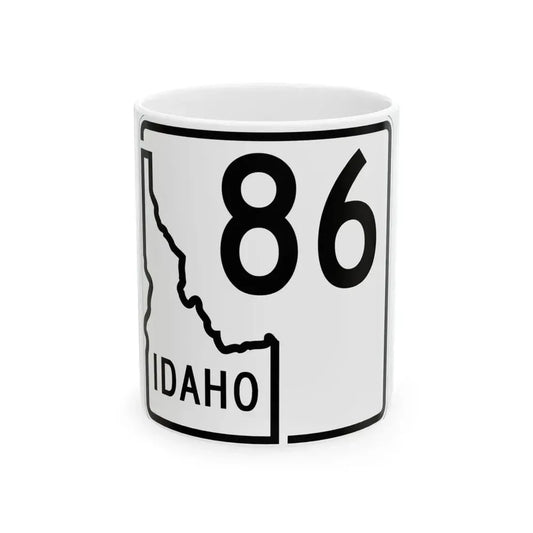 Idaho 86 1955 (Idaho) (Road Sign) White Coffee Mug 11oz - Go Mug Yourself