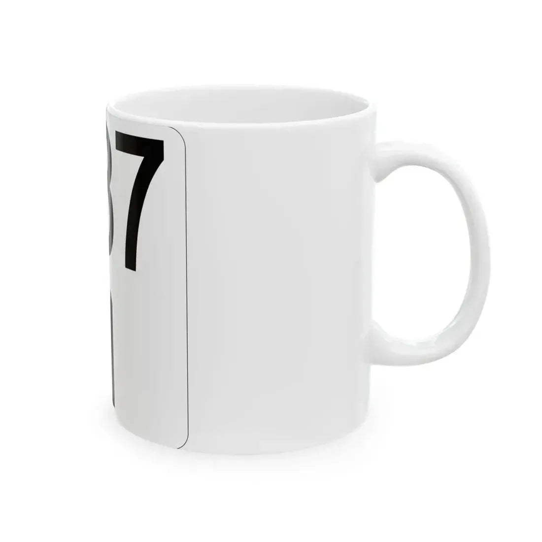 Idaho 87 (Idaho) (Road Sign) White Coffee Mug - Go Mug Yourself