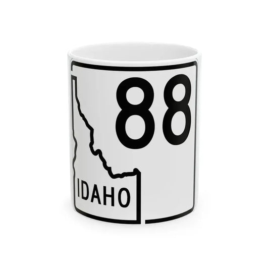 Idaho 88 1955 (Idaho) (Road Sign) White Coffee Mug 11oz - Go Mug Yourself
